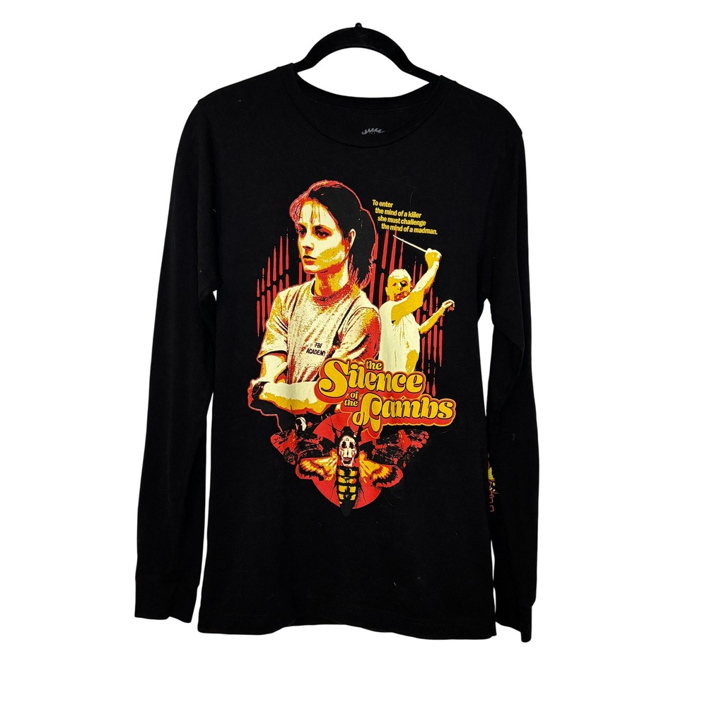 Studio House Designs Silence of the Lambs Long Sleeve Graphic Tee Black Small
